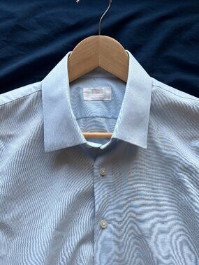 Nordstrom Rack Men's Light Blue Long Sleeve Button-Up Dress Shirt – Size XL